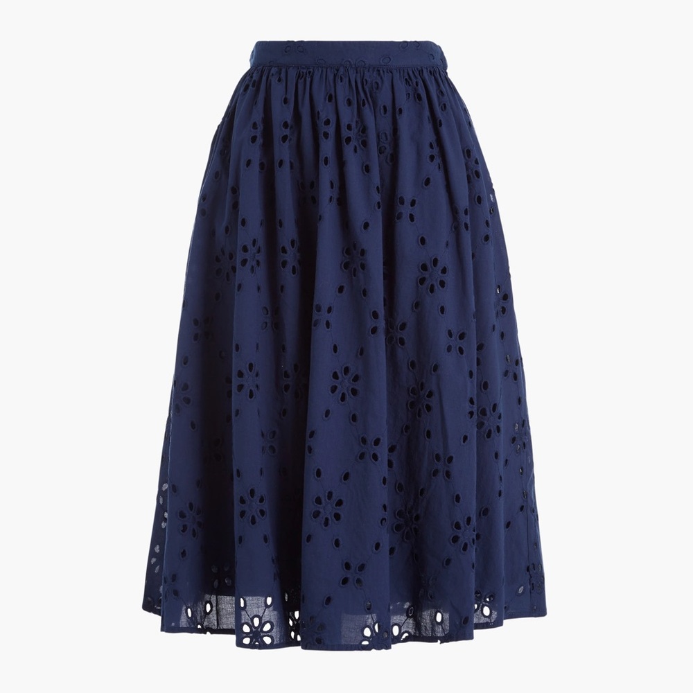 J. Crew Eyelet Skirt